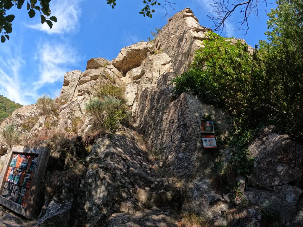 le départ de la via ferrata du tapoul à rousses