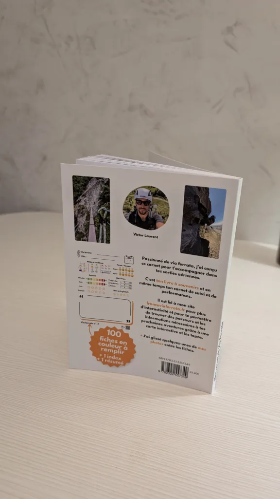 Carnet de Via Ferrata dernière couverture