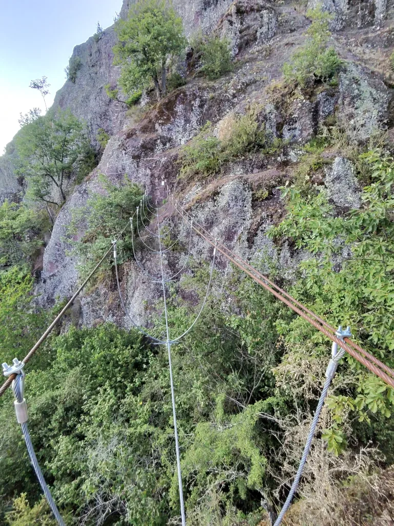 pont népalais via ferrata de Camous Coume Vieille