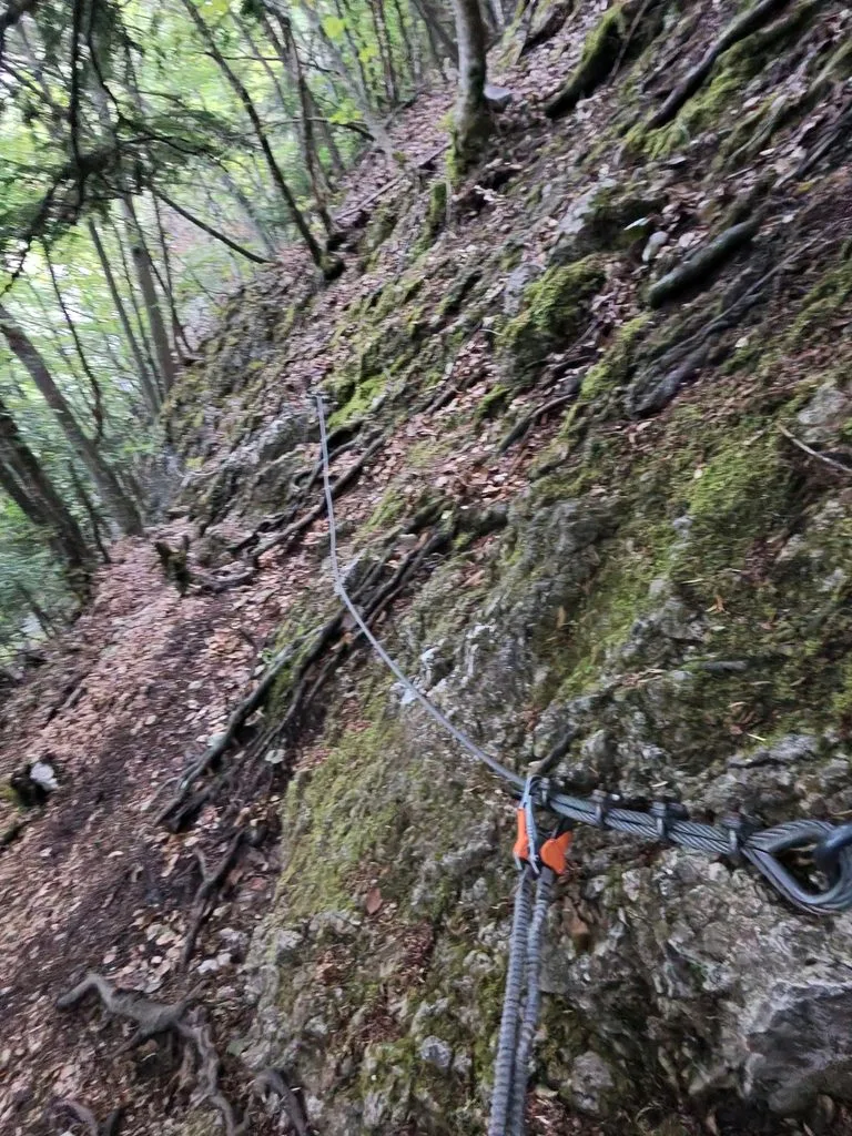 premier tronçon de la via ferrata jacques revaclier