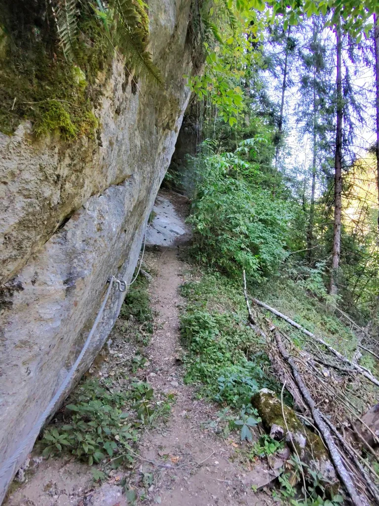 départ via ferrata de la gorge du cé mont saxonnex
