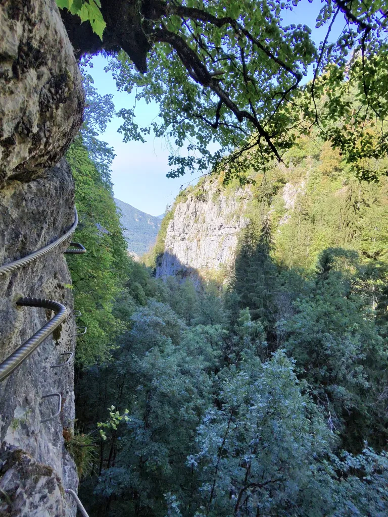 via ferrata de la gorge du cé mont saxonnex