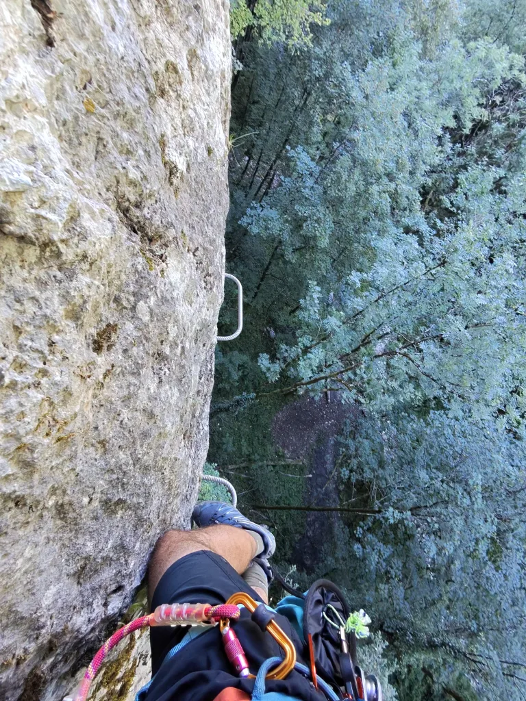 via ferrata de la gorge du cé mont saxonnex