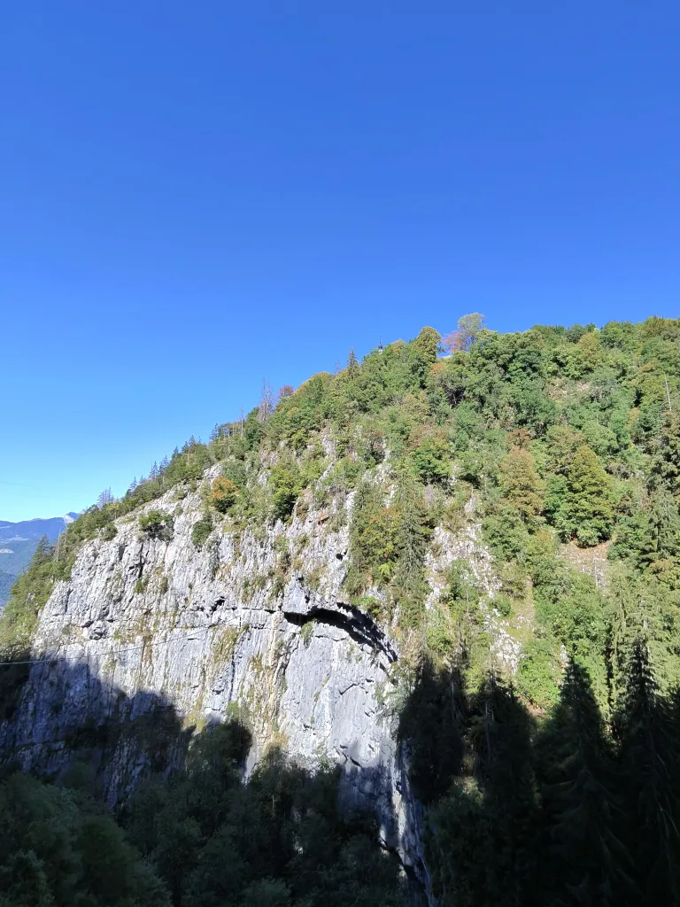 via ferrata de la gorge du cé mont saxonnex