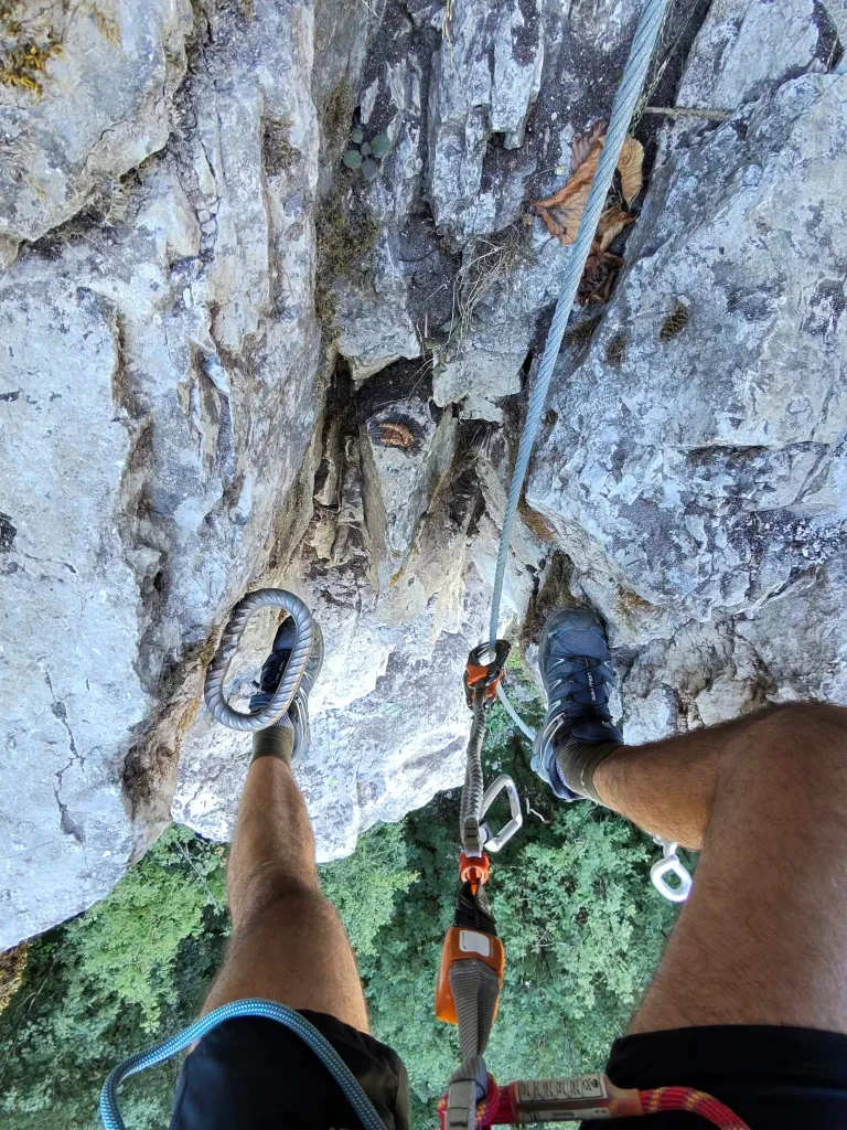 via ferrata de la gorge du cé mont saxonnex