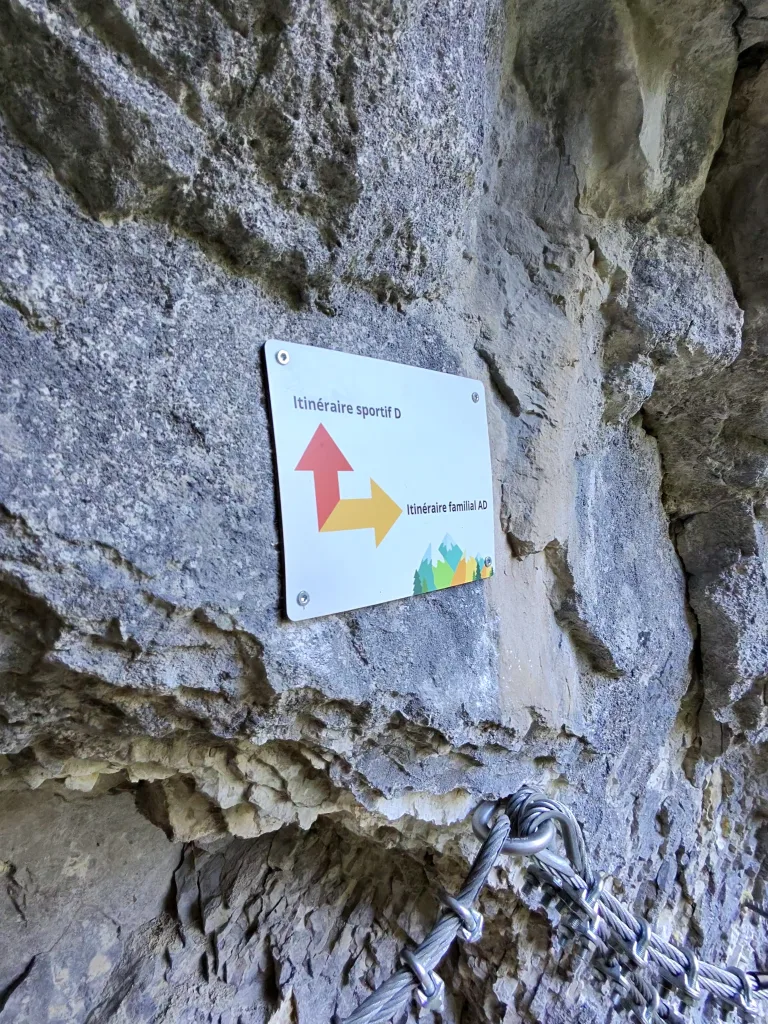 via ferrata de la gorge du cé mont saxonnex