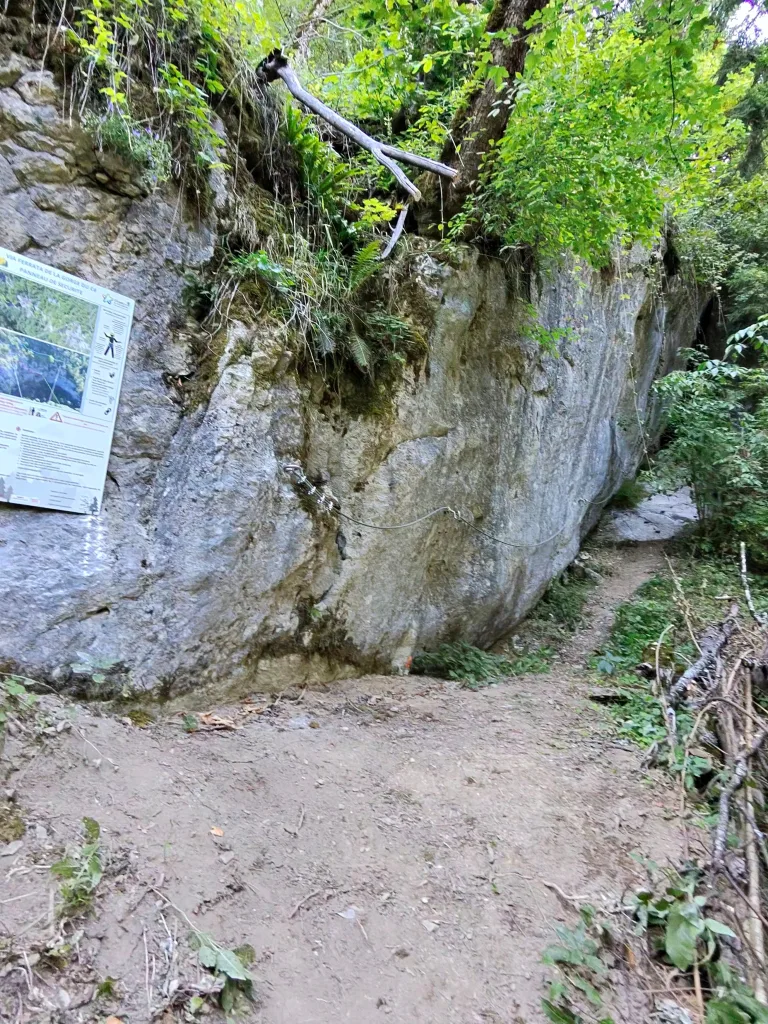 départ via ferrata de la gorge du cé mont saxonnex