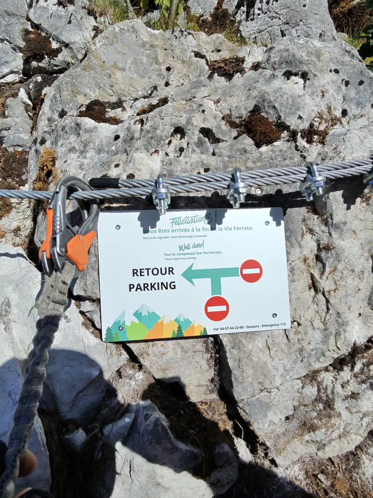 via ferrata de la gorge du cé mont saxonnex